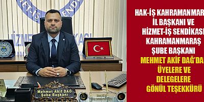 BAŞKAN MEHMET AKİF DAĞ: “KAZANAN BİRLİK, EMEK VE ALIN TERİ OLDU”