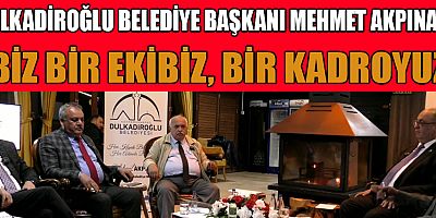 BAŞKAN MEHMET AKPINAR: “AHLAK OLMADAN ŞEHİR OLMAZ!”