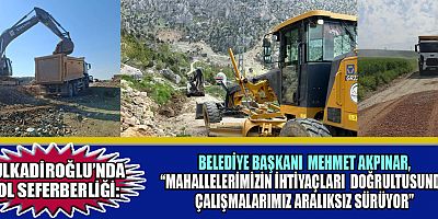 BAŞKAN MEHMET AKPINAR:  ÇALIŞMALARIMIZ PLANLI BİR ŞEKİLDE DEVAM EDİYOR