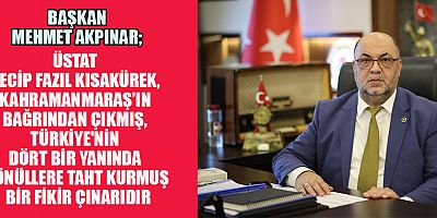 BAŞKAN MEHMET AKPINAR’DAN TANJU ÖZCAN’A SERT TEPKİ: