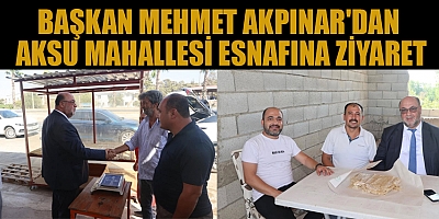 BAŞKAN MEHMET AKPINAR: ESNAFIMIZ EKONOMİMİZİN BEL KEMİĞİDİR