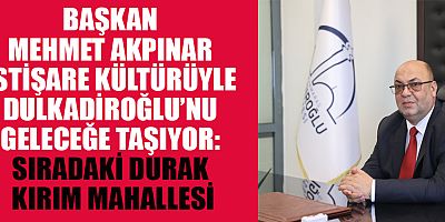 BAŞKAN MEHMET AKPINAR: MAHALLELERİMİZLE OMUZ OMUZA YÜRÜYORUZ
