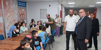 BAŞKAN MEHMET AKPINAR, YAZ KUR’AN KURSU ÖĞRENCİLERİYLE BİR ARAYA GELDİ