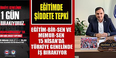  BAŞKAN  MEHMET ÇETİN: EĞİTİM CAMİASI ENDİŞELİ