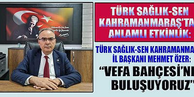 BAŞKAN MEHMET ÖZER: ACILARIMIZI FİDANLARLA YAŞATACAĞIZ
