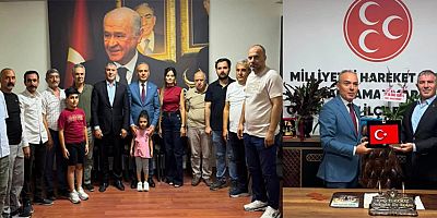 BAŞKAN MEHMET ÖZER’DEN MHP ONİKİŞUBAT İLÇE BAŞKANI KORAY KORKMAZ’A HAYIRLI OLSUN ZİYARETİ
