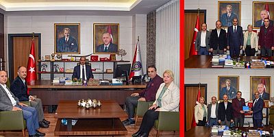 BAŞKAN METİN ATAKAN’DAN MÜDÜR SALİM CEBELOĞLU’NA ZİYARET
