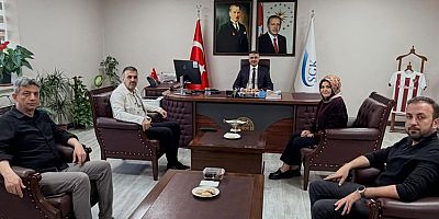 BAŞKAN METİN ATAKAN’DAN SGK İL MÜDÜRÜ HÜSEYİN KARAOĞLAN’A ZİYARET