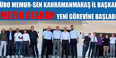 BAŞKAN METİN ATAKAN PAZARCIK ADLİYESİ’NDE GÖREVE BAŞLADI
