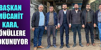 BAŞKAN MÜCAHİT KARA ESNAF ZİYARETLERİNİ SÜRDÜRÜYOR