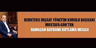 BAŞKAN MUSTAFA GÖK  BAYRAMLAR İNSANLIĞA BARIŞ VE HUZUR GETİRSİN