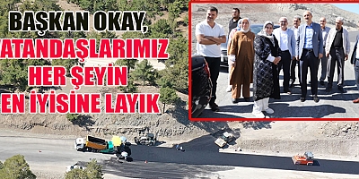  BAŞKAN OKAY STANDARDI YÜKSEK VE BÖLGEYE YAKIŞIR BİR HİZMET OLDU
