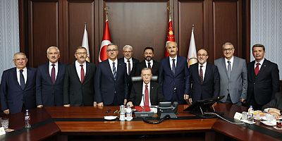 BAŞKAN OKUMUŞ “SAYIN CUMHURBAŞKANIMIZA ÇALIŞMALARIMIZI ANLATTIK”