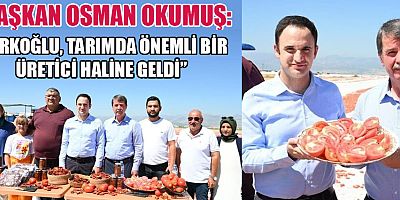 BAŞKAN OKUMUŞ  “TÜRKOĞLU İLÇESİ, TARIM SEKTÖRÜNDE BÜYÜK BİR BAŞARIYA ULAŞTI”