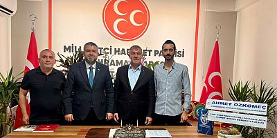 BAŞKAN ÖZKÖMEÇ’TEN BAŞKAN KORKMAZ’A HAYIRLI OLSUN ZİYARETİ