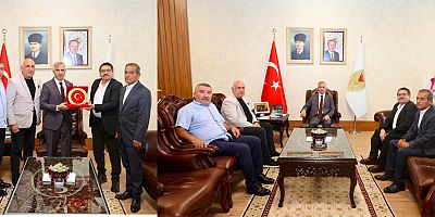 BAŞKAN ÖZSOY’DAN VALİ ÜNLÜER’E ZİYARET: ESNAF VE KANTİNCİ ESNAFLARIN SORUNLARI GÖRÜŞÜLDÜ