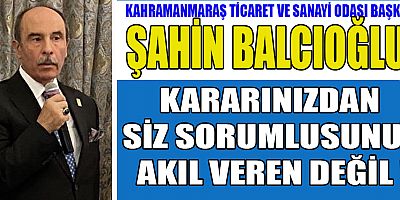 BAŞKAN ŞAHİN BALCIOĞLU:   “BU BENİM SEÇİMİM DEĞİL, ÇOCUKLARIMIZIN GELECEĞİNİN SEÇİMİ..!