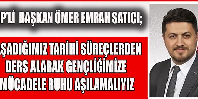 BAŞKAN SATICI’DAN 30 AĞUSTOS ZAFER BAYRAMI MESAJI