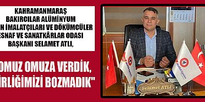BAŞKAN SELAMET ATLI: BİRLİK, BERABERLİK VE KARARLILIKLA CUMHURİYET'İ TAÇLANDIRIYORUZ