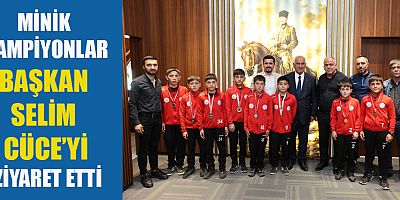 BAŞKAN SELİM CÜCE, BAŞARILI SPORCULARI TEBRİK ETTİ