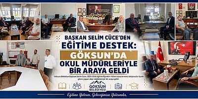 BAŞKAN SELİM CÜCE: EĞİTİM CAMİAMIZIN HER ZAMAN YANINDAYIZ
