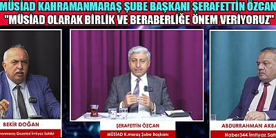 BAŞKAN ŞERAFETTİN ÖZCAN: BİRLİKTE BEREKET VARDIR