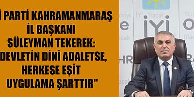 BAŞKAN SÜLEYMAN TEKEREK: KAHRAMANMARAŞ HALA AYAKTA KALMAYA ÇALIŞIYOR
