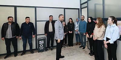 BAŞKAN TOPTAŞ, BELEDİYE PERSONELİYLE BAYRAMLAŞTI