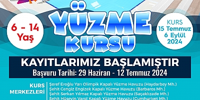  BAŞKAN TOPTAŞ’IN ÖĞRENCİLERE KARNE HEDİYESİ YÜZME KURSU OLDU