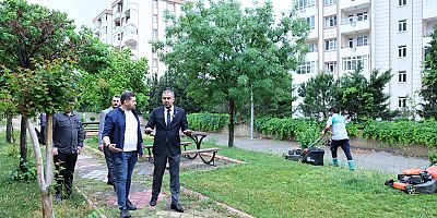 BAŞKAN TOPTAŞ, PARK VE YEŞİL ALANLARDAKİ ÇALIŞMALARI YERİNDE İNCELEDİ