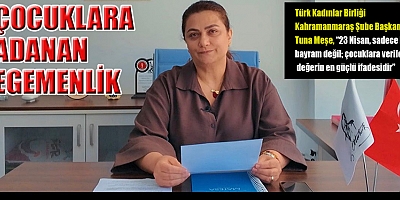 BAŞKAN TUNA MEŞE’DEN 23 NİSAN AÇIKLAMASI