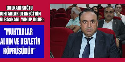 BAŞKAN YAKUP UĞUR: ÇÖZÜM ODAKLI ÇALIŞMA YÜRÜTECEĞİZ