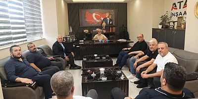 BAŞKANLAR AKPINAR VE CÜCE’DEN  İŞ İNSANLARINA ZİYARET