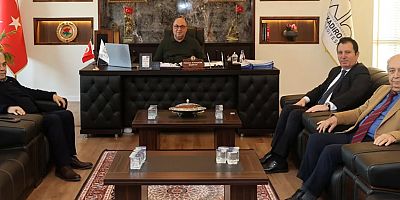 BAŞKANLAR BULUNTU VE NARLI’DAN BAŞKAN AKPINAR’A TAZİYE ZİYARETİ