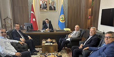 BAŞKANLAR MUSTAFA NARLI VE MUSTAFA BULUNTU’DAN ORMAN BÖLGE MÜDÜRÜ CABAROĞLU’NA ZİYARET