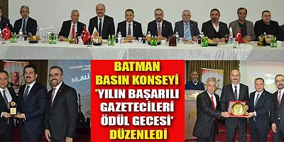 BATMAN BASIN KONSEYİ’NDEN  'YILIN BAŞARILI GAZETECİLERİNE’ ÖDÜL