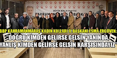 BBP KAHRAMANMARAŞ KADIN KOLLARI KURULDU