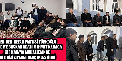 BELEDİYE BAŞKAN ADAYI KARACA TÜRKOĞLU KIRMAKAYA MAHALLESİNDE