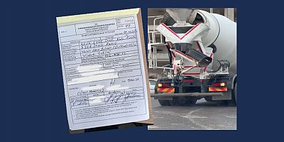 BETON MİKSERİNE 152 BİN TL CEZA GÖRÜNTÜ VE ÇEVRE KİRLİLİĞİNE GEÇİT YOK