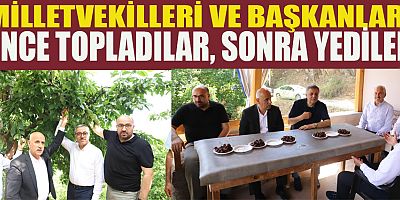 BİRAZ TOPLADILAR, BİRAZ YEDİLER