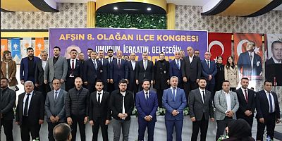 BURHAN KARABULUT YENİDEN AK PARTİ AFŞİN İLÇE BAŞKANI SEÇİLDİ