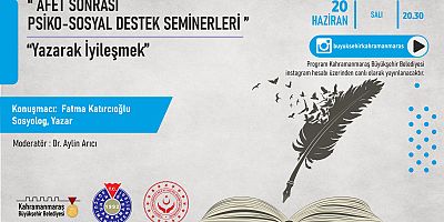 BÜYÜKŞEHİR’DEN AFET SONRASI ‘YAZARAK İYİLEŞMEK’ SEMİNERİ
