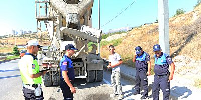 BÜYÜKŞEHİR’DEN AĞIR TONAJLI ARAÇLARA SIKI DENETİM