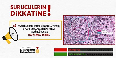 BÜYÜKŞEHİR’DEN ALTERNATİF GÜZERGÂH UYARISI!