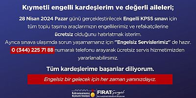 BÜYÜKŞEHİR’DEN EKPSS’YE GİRECEK VATANDAŞLARA ULAŞIM DESTEĞİ