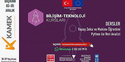 BÜYÜKŞEHİR’DEN GENÇLERE YENİ NESİL TEKNOLOJİ EĞİTİMLERİ KURSLARA BAŞVURULAR BAŞLADI