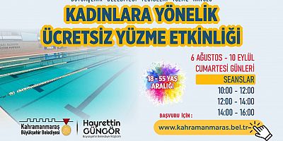 BÜYÜKŞEHİR’DEN KADINLAR İÇİN ÜCRETSİZ YÜZME ETKİNLİĞİ
