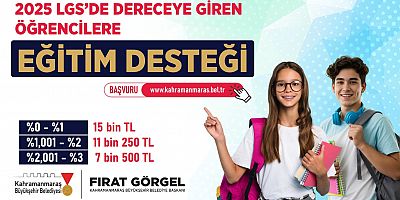 BÜYÜKŞEHİR’DEN LGS’DE DERECEYE GİRENLERE  EĞİTİM DESTEĞİ