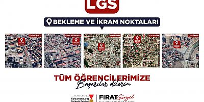 BÜYÜKŞEHİR’DEN LGS GÜNÜ ÖĞRENCİ VE VELİLERE DESTEK NOKTALARI