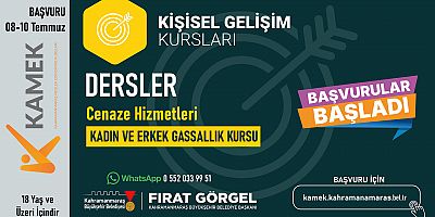 BÜYÜKŞEHİR’DEN ÖRNEK UYGULAMA GASSALLIK KURSU BAŞLIYOR